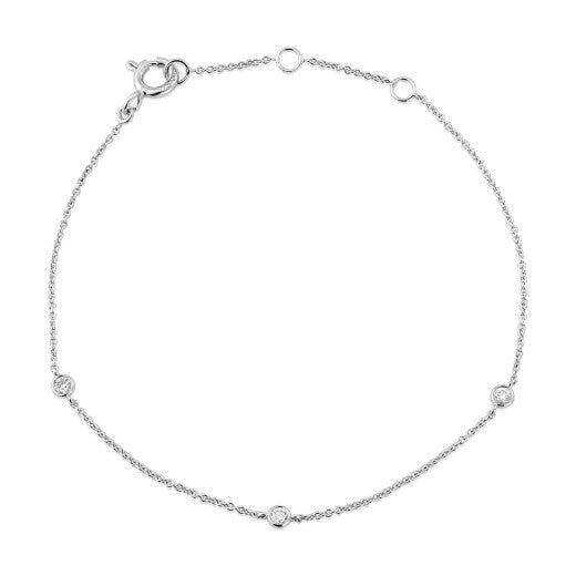 9ct Gold Diamond Bracelet