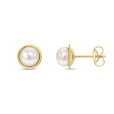 9ct Gold Freshwater Pearl Stud Earrings