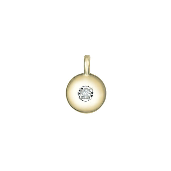 9ct Gold Round Diamond Necklace