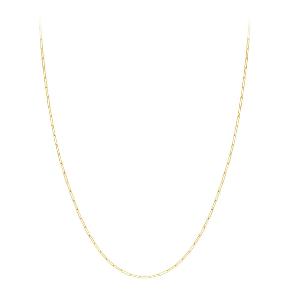 9ct Gold 18" Paper Chain Necklace