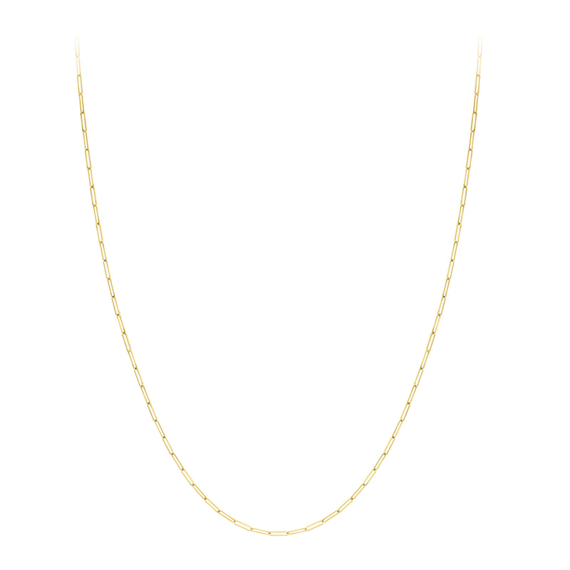 9ct Gold Paper Chain Necklace