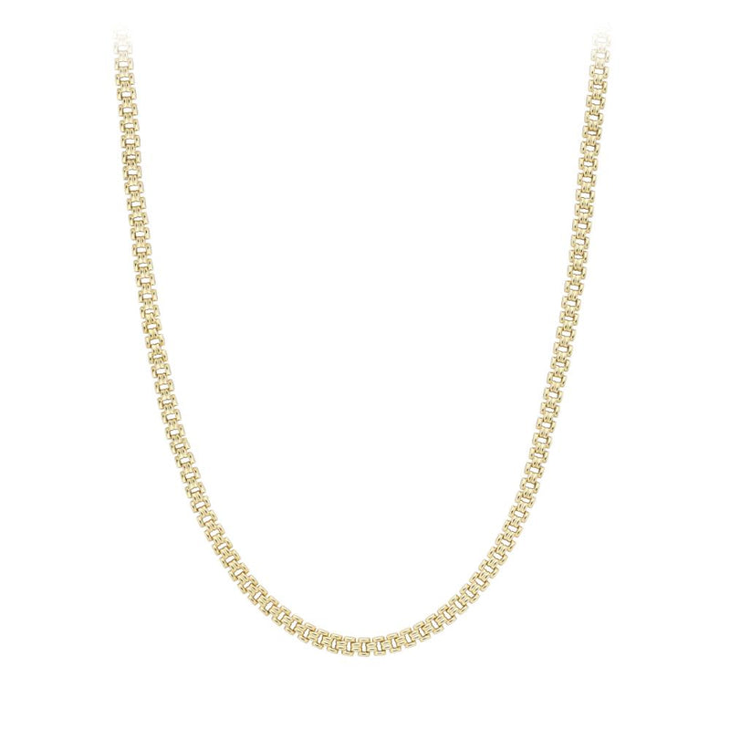 9ct Gold Brick Necklace