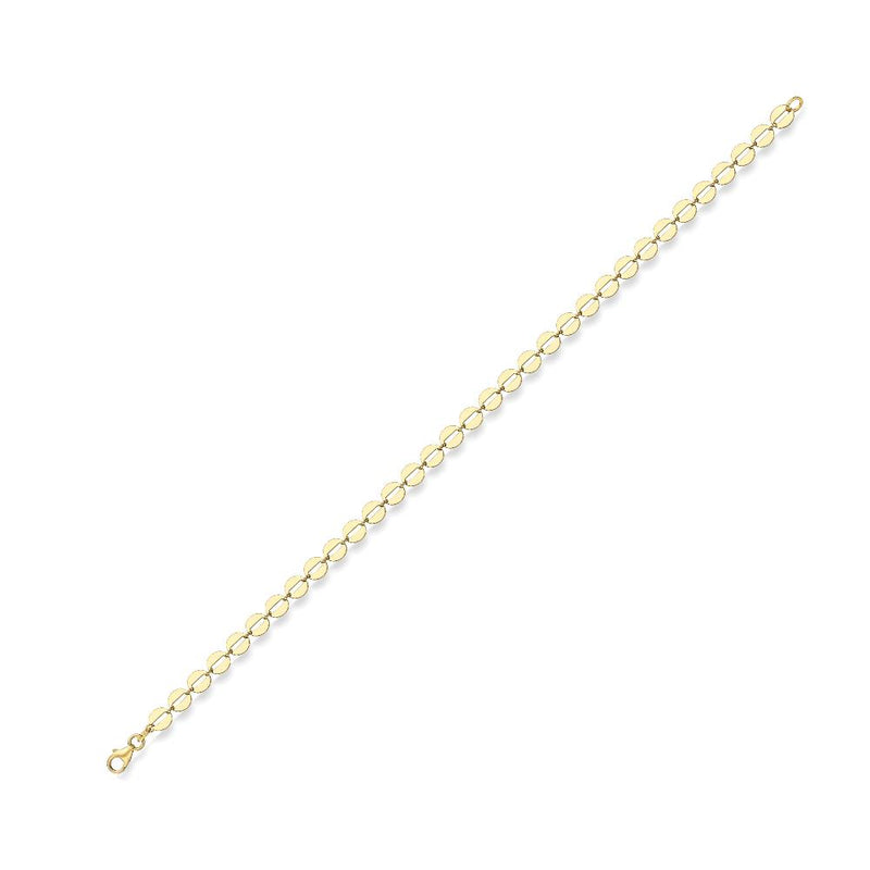 9ct Gold Disc Link Bracelet