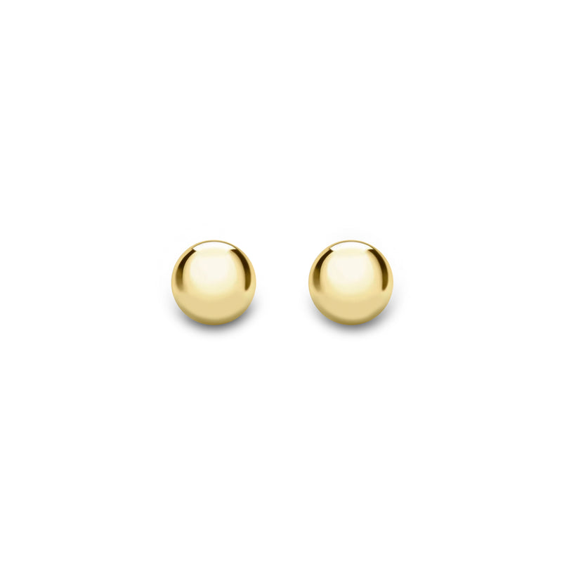 18ct Gold Ball Stud Earrings (4mm / 5mm / 6mm)