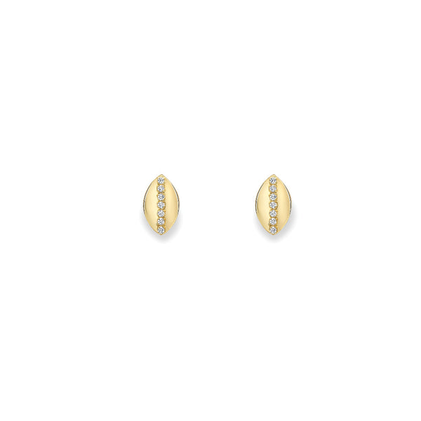 9ct Gold Cubic Zirconia Stud Earrings