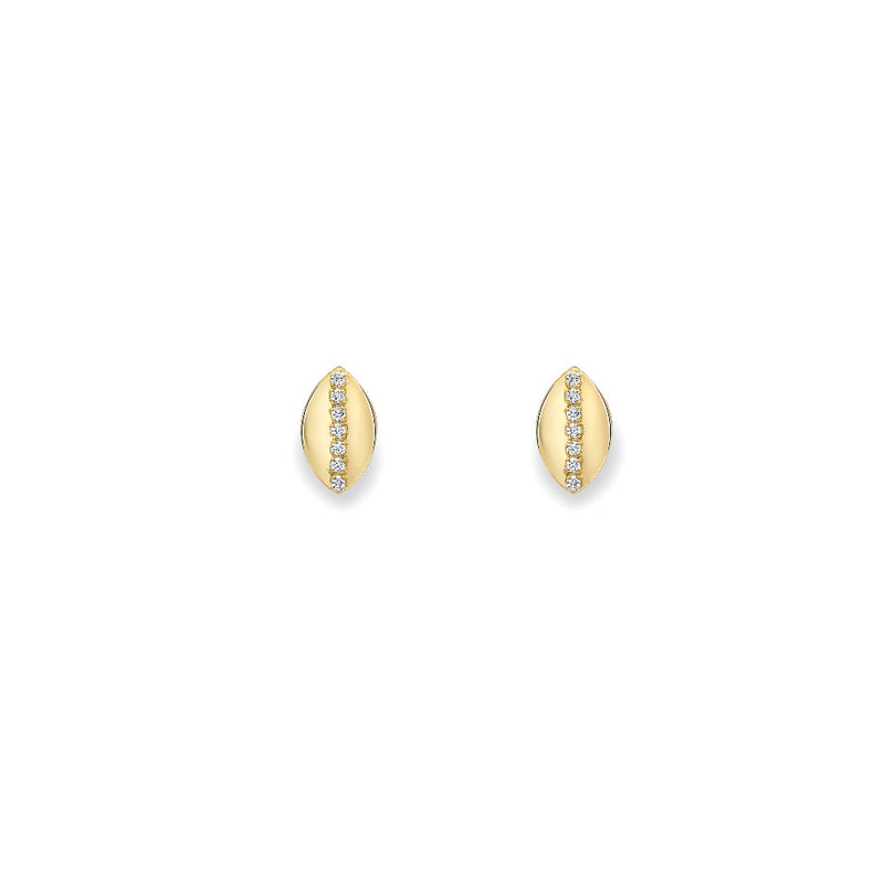 9ct Gold Cubic Zirconia Stud Earrings