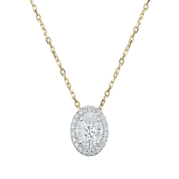 18ct Gold 0.53ct Diamond Necklace