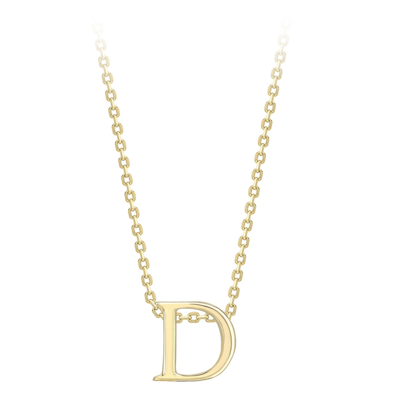 9ct Gold Initial Necklace