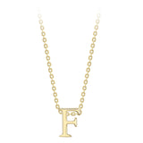 9ct Gold Initial Necklace