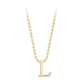 9ct Gold Initial Necklace