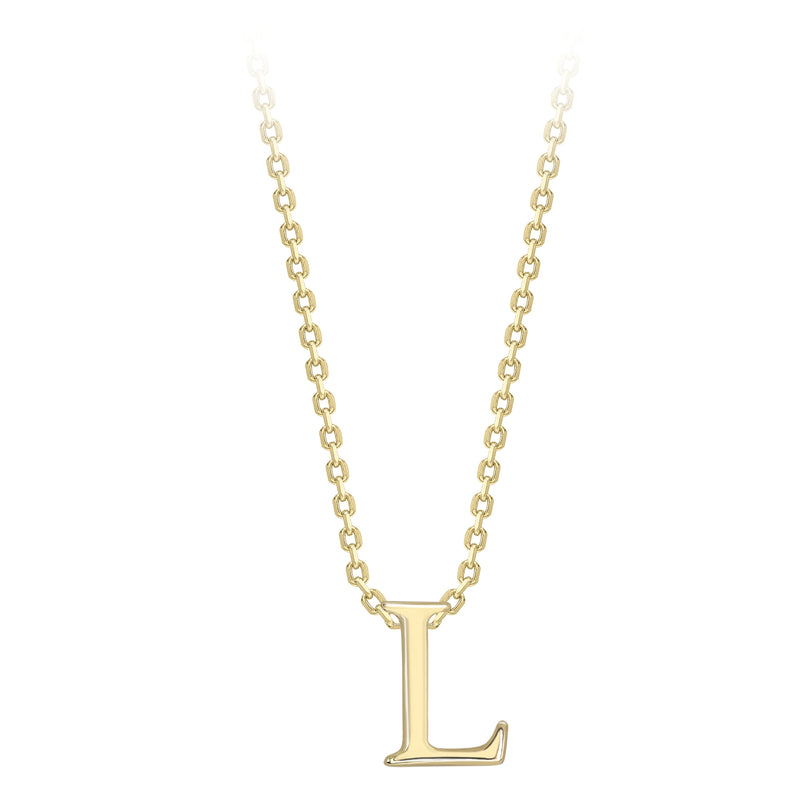 9ct Gold Initial Necklace