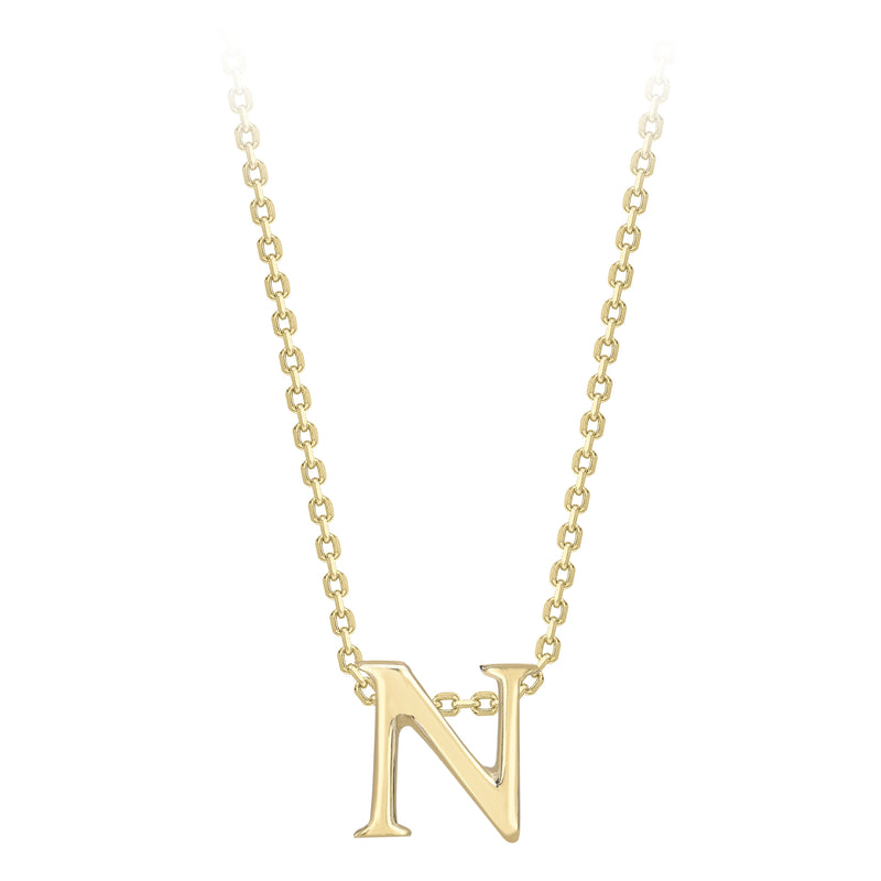 9ct Gold Initial Necklace