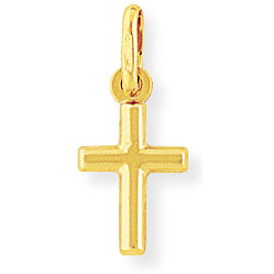 9ct Gold Polished Small Cross Pendant