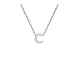 9ct White Gold "A-Z" Initial Necklace