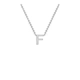 9ct White Gold "A-Z" Initial Necklace