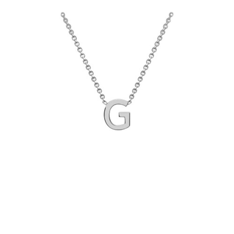 9ct White Gold "A-Z" Initial Necklace