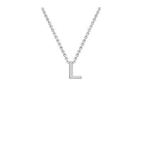 9ct White Gold "A-Z" Initial Necklace