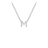 9ct White Gold "A-Z" Initial Necklace