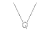 9ct White Gold "A-Z" Initial Necklace
