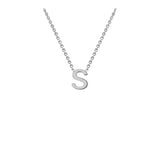 9ct White Gold "A-Z" Initial Necklace