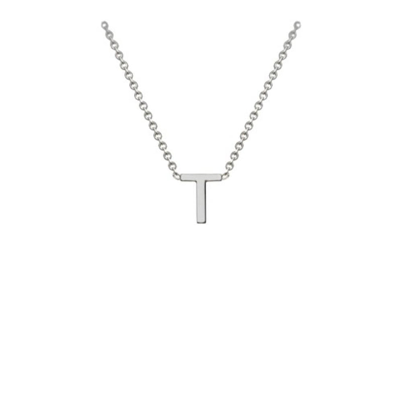 9ct White Gold "A-Z" Initial Necklace