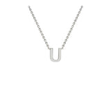 9ct White Gold "A-Z" Initial Necklace