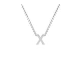 9ct White Gold "A-Z" Initial Necklace