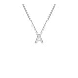 9ct White Gold "A-Z" Initial Necklace