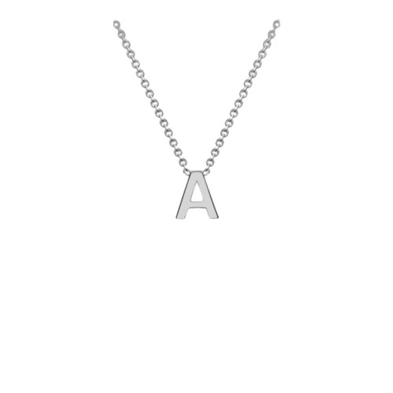 9ct White Gold "A-Z" Initial Necklace