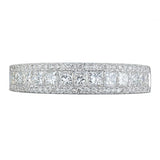 Platinum Cluster Diamond Ring