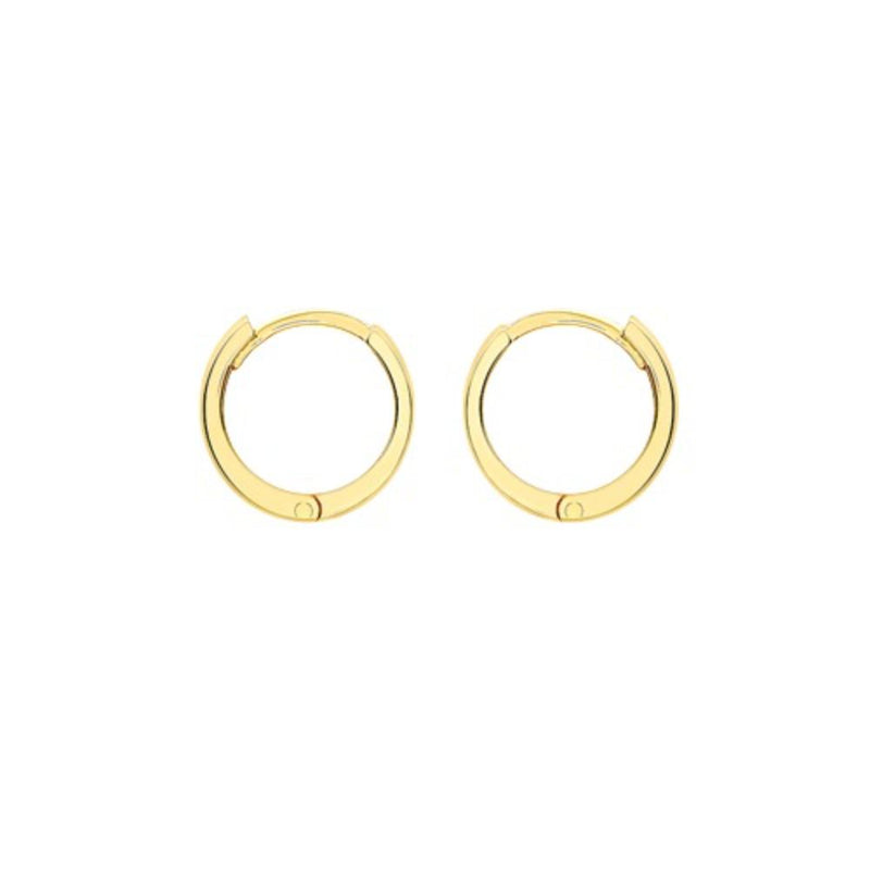 18ct Gold Huggie Hoop Creole Earrings