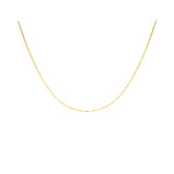 9ct Gold Paper Chain 24"