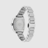 Gucci Quartz Silver Steel Pink Dial 29mm Ladies Watch YA142511