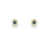 9ct Gold Round Cubic Zirconia Stud Earrings