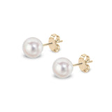 9ct Gold Akoya Pearl Stud Earrings