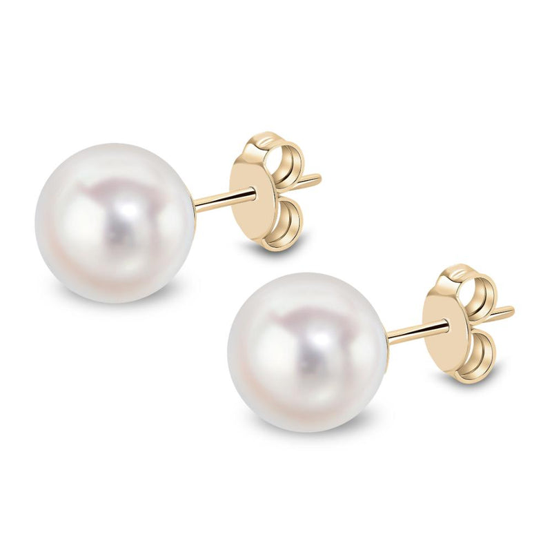 9ct Gold Akoya Pearl Stud Earrings