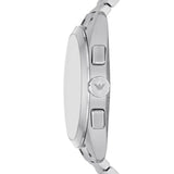 Emporio Armani Claudio Quartz Silver Steel Blue Dial 43mm Watch AR11541