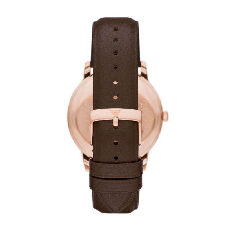 Emporio Armani Minimalist Quartz Rose Gold Steel 42mm Watch AR11572