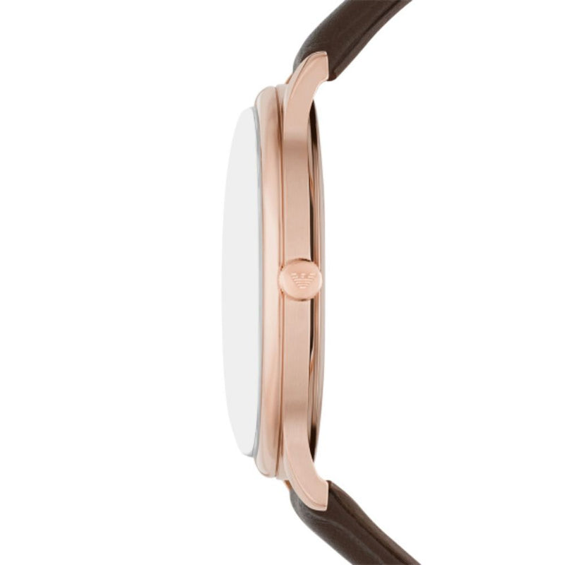 Emporio Armani Minimalist Quartz Rose Gold Steel 42mm Watch AR11572 –  Bannon Jewellers