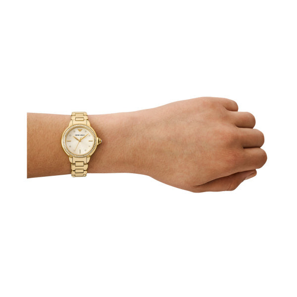 Emporio Armani Mia Quartz Cream Dial 32mm Ladies Watch AR11609