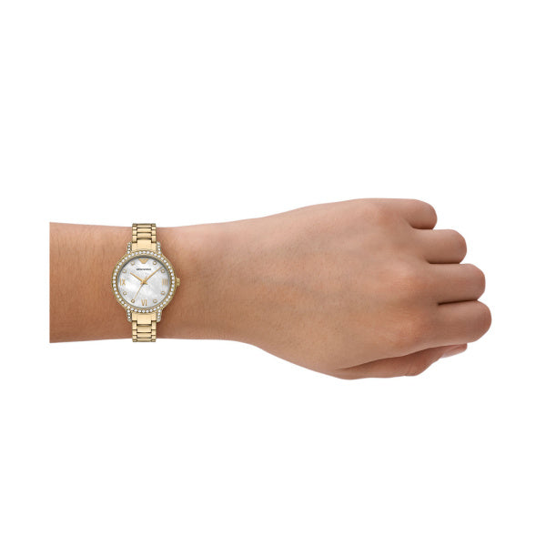 Emporio Armani Cleo Mother of Pearl DIal 32mm Ladies Watch AR11652