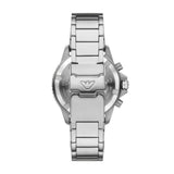 Emporio Armani World Explorer Solar Silver Steel Blue Dial 43mm Watch AR11681