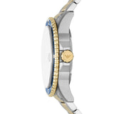 Emporio Armani World Explorer Quartz Two Tone Steel Blue Dial 42mm Watch AR11682
