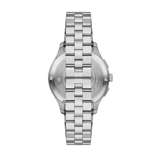 Emporio Armani Dario Quartz Silver Steel Black Dial 42mm Watch AR11691