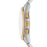 Emporio Armani Dario Quartz Two Tone Steel Green Dial 42mm Watch AR11692