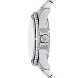 Emporio Armani World Explorer Solar Silver Steel Blue Dial 42mm Watch AR11697