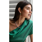 Carat London Taryn Sterling Silver Tennis Necklace