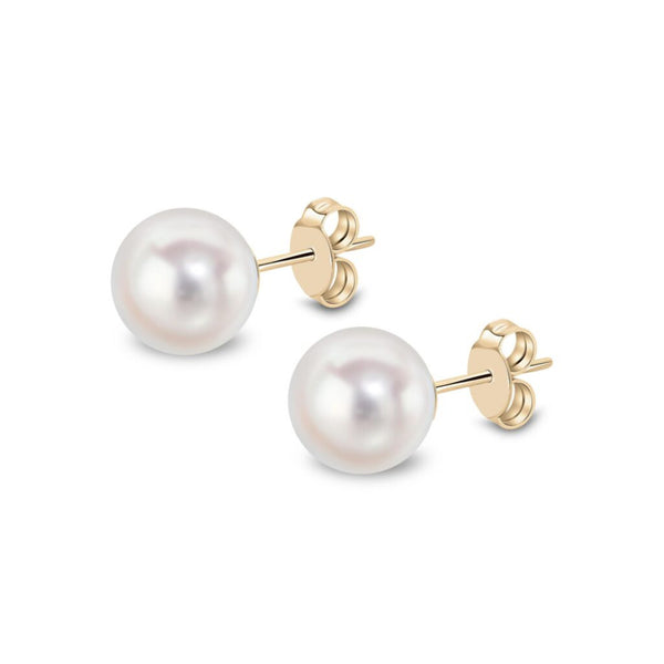 9ct Gold Akoya Pearl Stud Earrings
