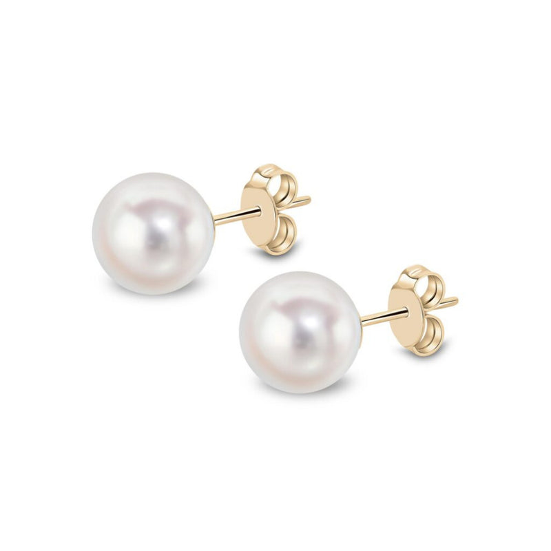 9ct Gold Akoya Pearl Stud Earrings