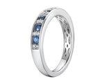 18ct White Gold Diamond & Saphhire / Ruby Ring